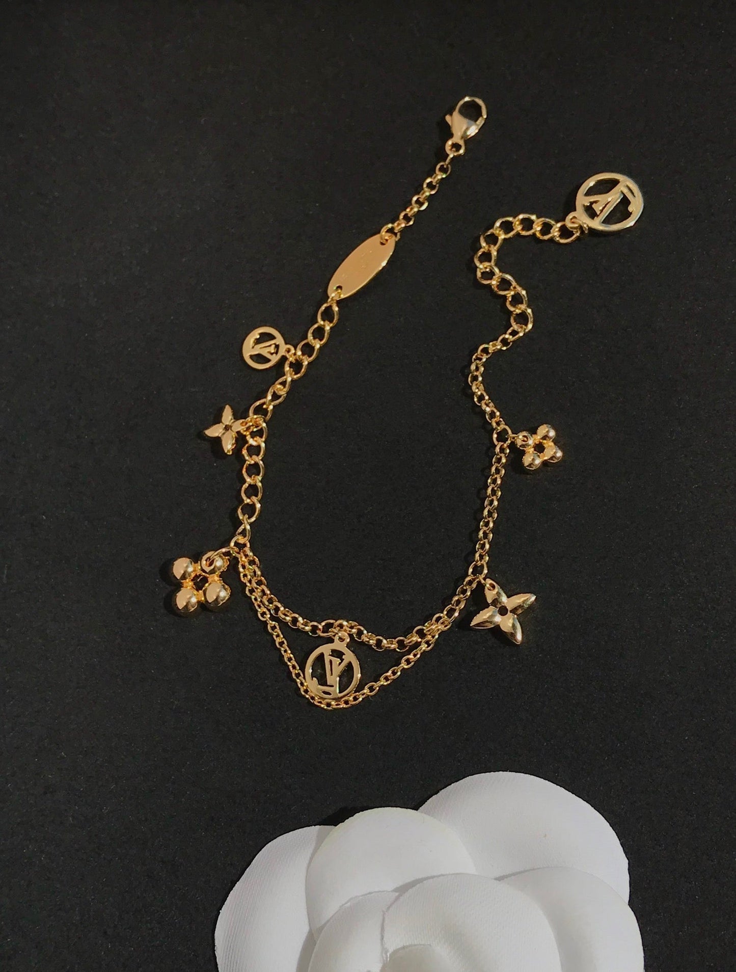 [Rose Tomorrow]BLOOMING PINK GOLD MOP BRACELET