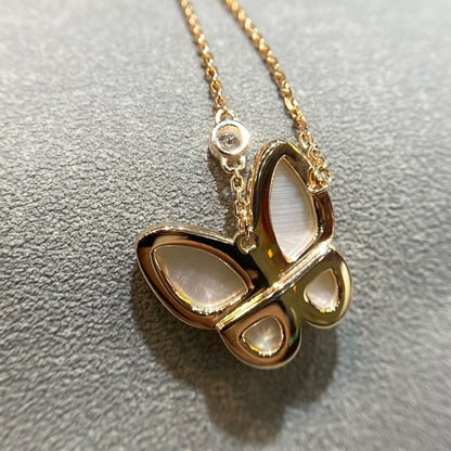 [💎ROSE💎]BUTTERFLY MOP DIAMOND NECKLACE