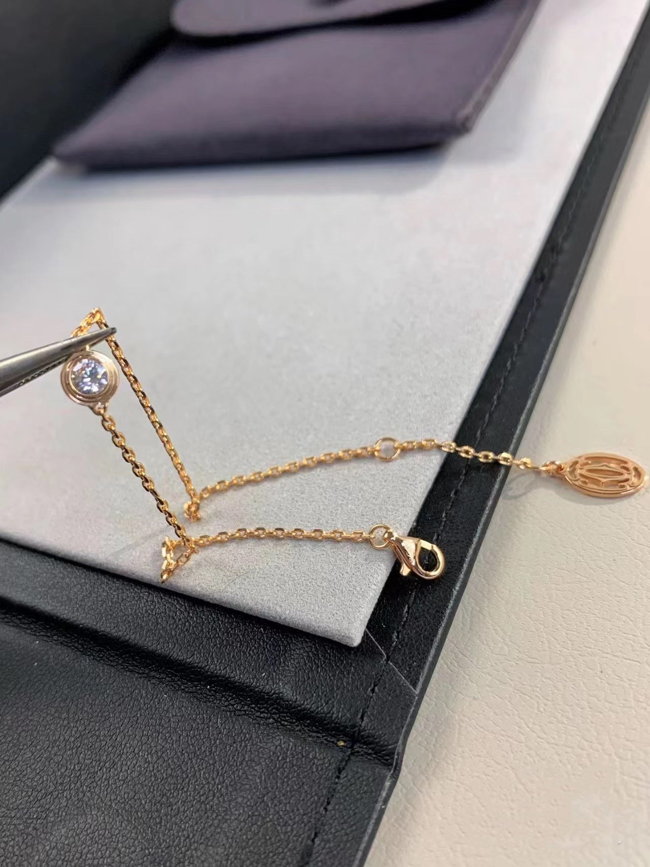 [Rose Tomorrow]DAMOUR DIAMOND LINK BRACELET