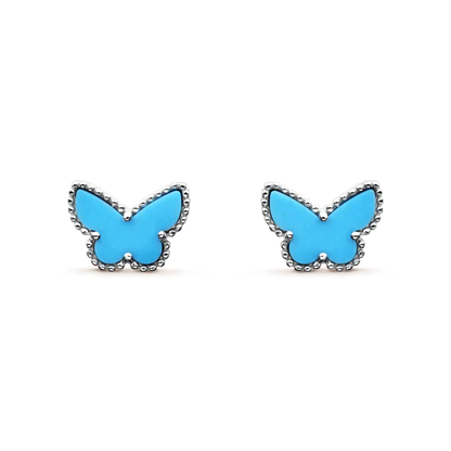 [💎ROSE💎]BUTTERFLY TURQUOISE EARRINGS SILVER
