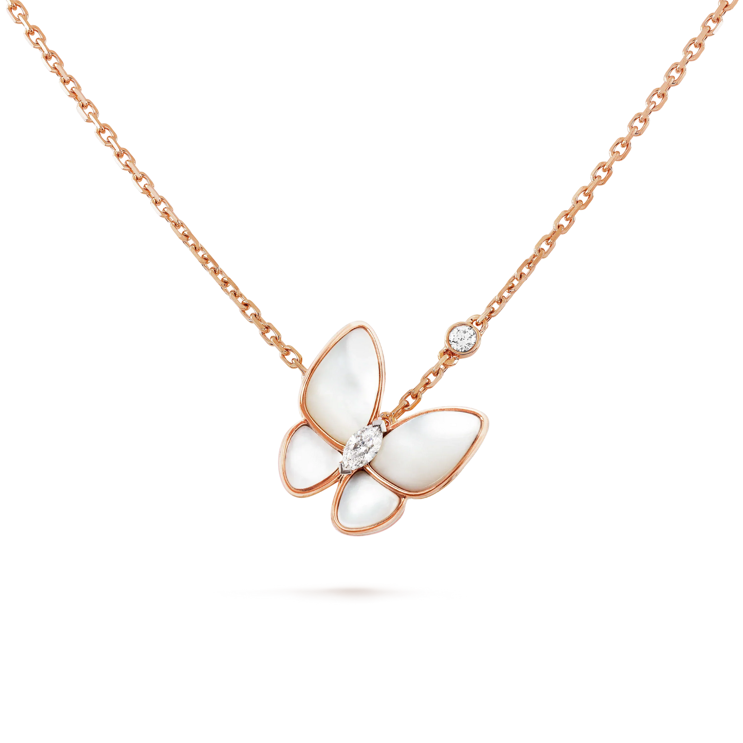 [💎ROSE💎]BUTTERFLY MOP DIAMOND NECKLACE