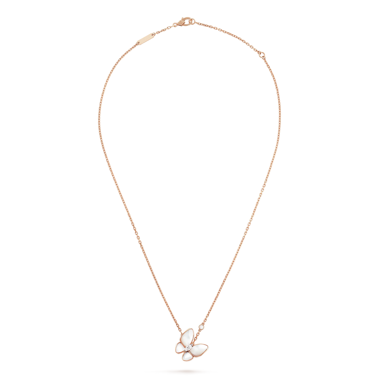 [💎ROSE💎]BUTTERFLY MOP DIAMOND NECKLACE