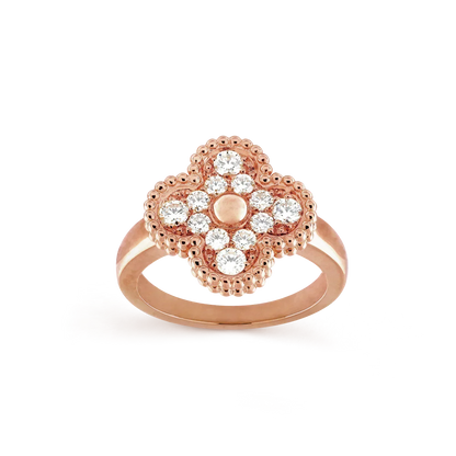 [💎ROSE💎]CLOVER DIAMOND RING