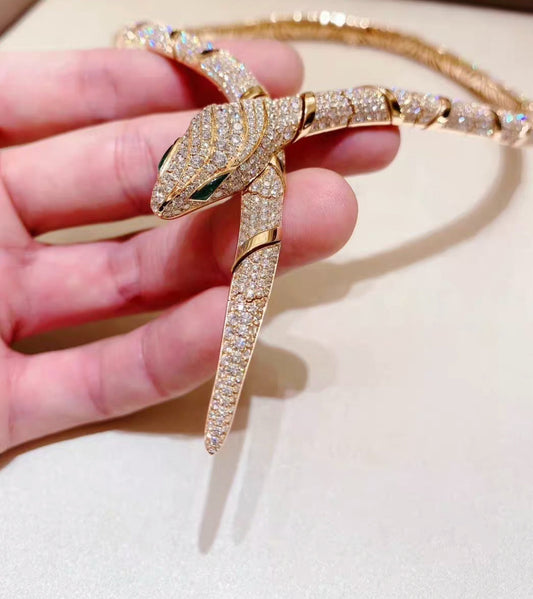 [Vicky  ]HAUTE COUTURE GOLD SERPENTI NECKLACE