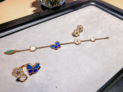 [Rose Tomorrow】2026 NEW MODEL SPRING LUCKY 3 MOTIF GOLD RING