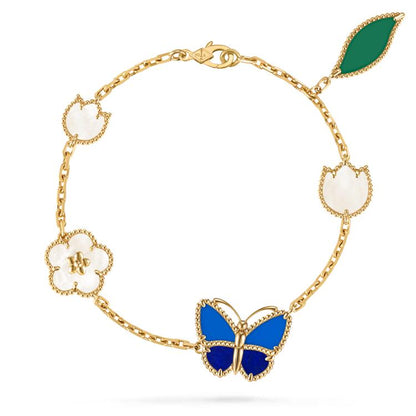 [Rose Tomorrow]2026 NEW SPRING LUCKY 5 MOTIF BRACELET 18K GOLD