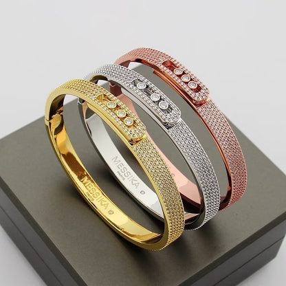 [✨Rose💎]Move Noa Full Pave Diamond Bangle Bracelet