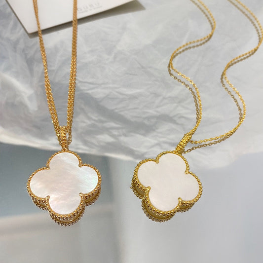 [💎ROSE💎]CLOVER 25MM MOP LARGE PENDANT NECKLACE