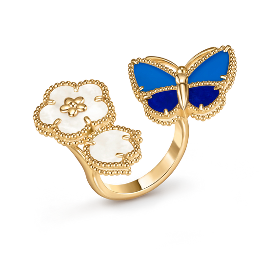 [Rose Tomorrow】2026 NEW MODEL SPRING LUCKY 3 MOTIF GOLD RING