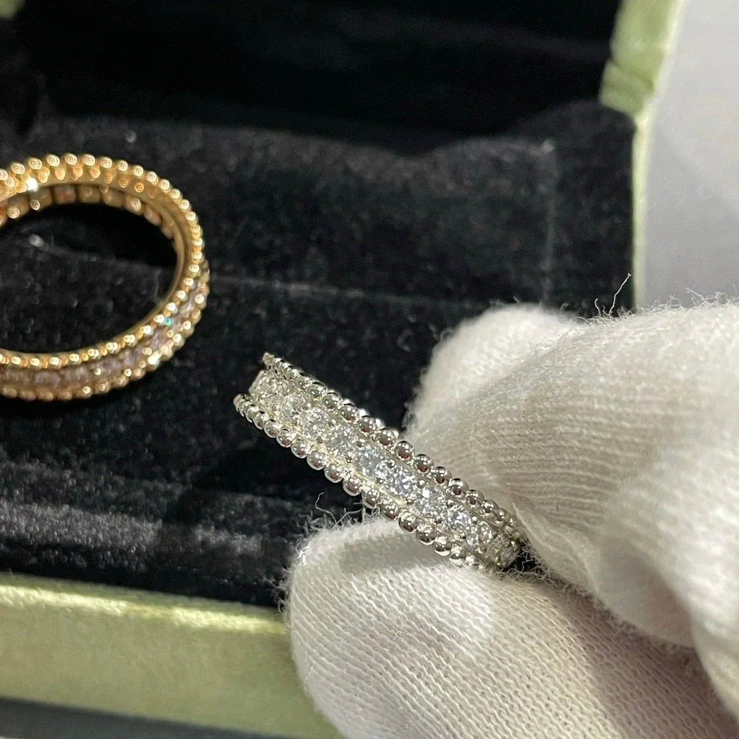 [💎ROSE💎]PERLEE DIAMOND SILVER RING