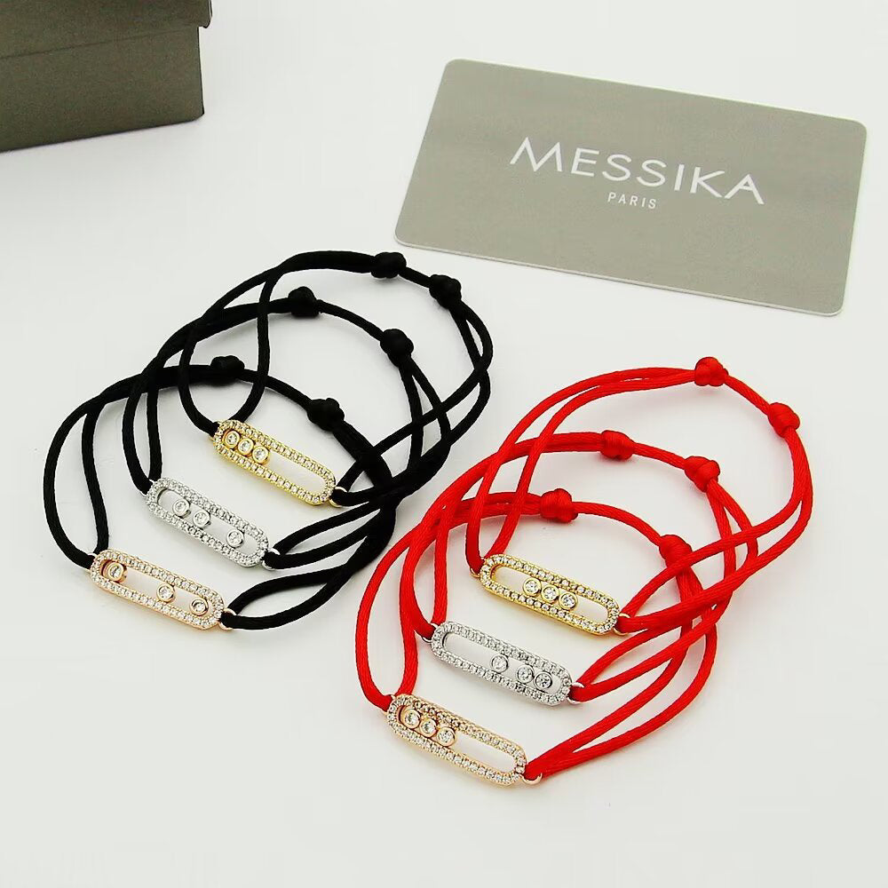 [✨Rose💎]MK Care(s) pink cord pave bracelet