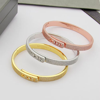 [✨Rose💎]Move Noa Full Pave Diamond Bangle Bracelet