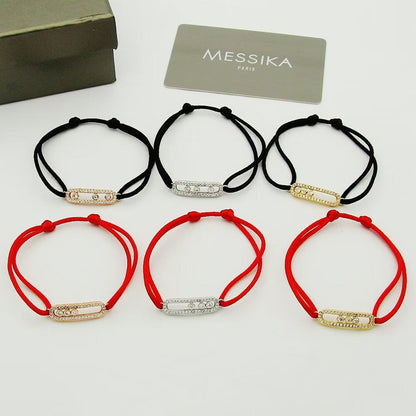 [✨Rose💎]MK Care(s) pink cord pave bracelet