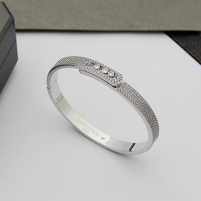 [✨Rose💎]Move Noa Full Pave Diamond Bangle Bracelet
