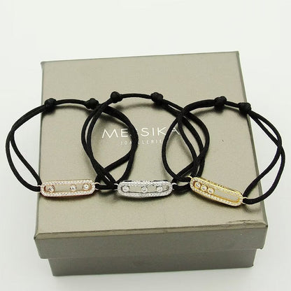 [✨Rose💎]MK Care(s) pink cord pave bracelet