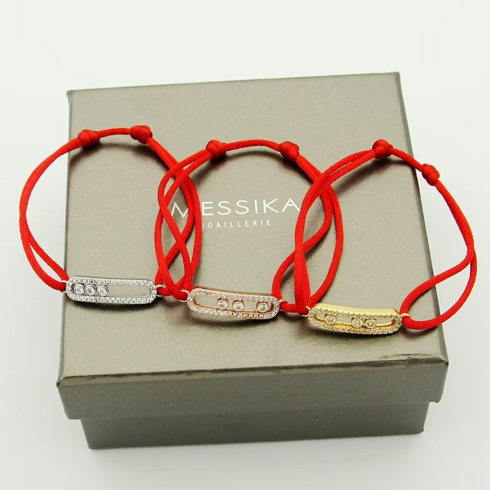 [✨Rose💎]MK Care(s) pink cord pave bracelet