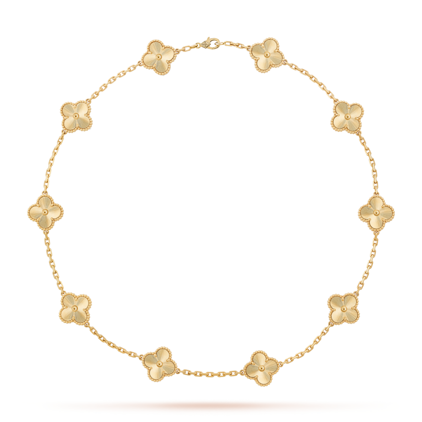 [Rose Tomorrow]CLOVER 10 MOTIFS LASER NECKLACE
