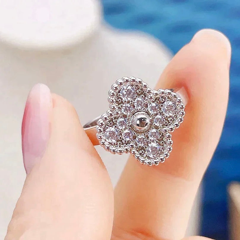 [💎ROSE💎]CLOVER DIAMOND RING