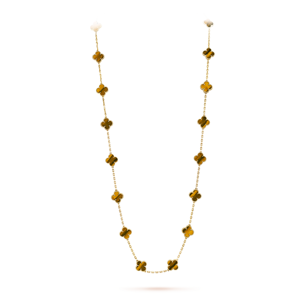 [Rose Tomorrow]CLOVER 20 MOTIFS TIGER EYE ROSE GOLD