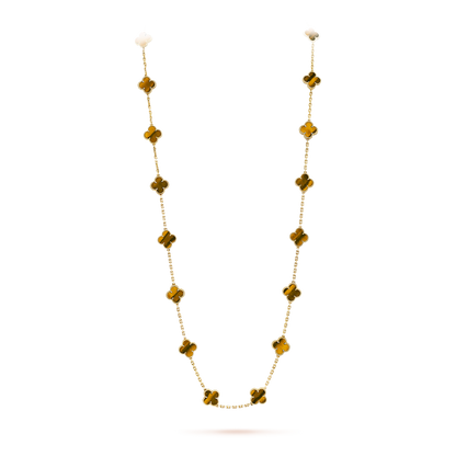 [Rose Tomorrow]CLOVER 20 MOTIFS TIGER EYE ROSE GOLD