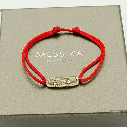 [✨Rose💎]MK Care(s) pink cord pave bracelet