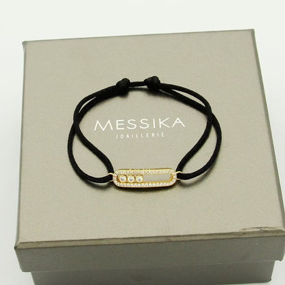 [✨Rose💎]MK Care(s) pink cord pave bracelet