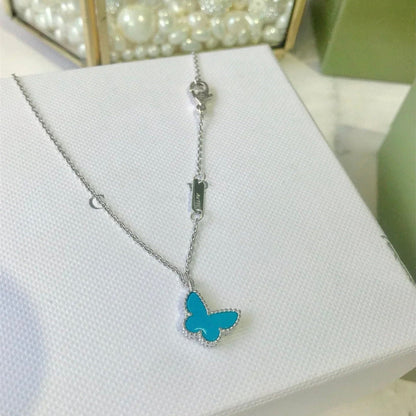 [💎ROSE💎]BUTTERFLY TURQUOISE BUTTERFLY BRACELET SILVER