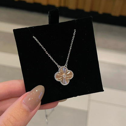 [💎ROSE💎 ]CLOVER 15MM DIAMOND LASER NECKLACE- CHRISTMAS 2024 SPECIAL EDITION