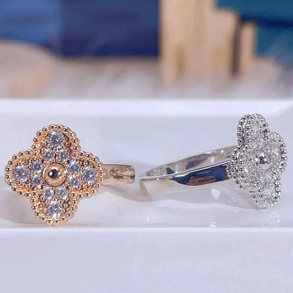[💎ROSE💎]CLOVER DIAMOND RING