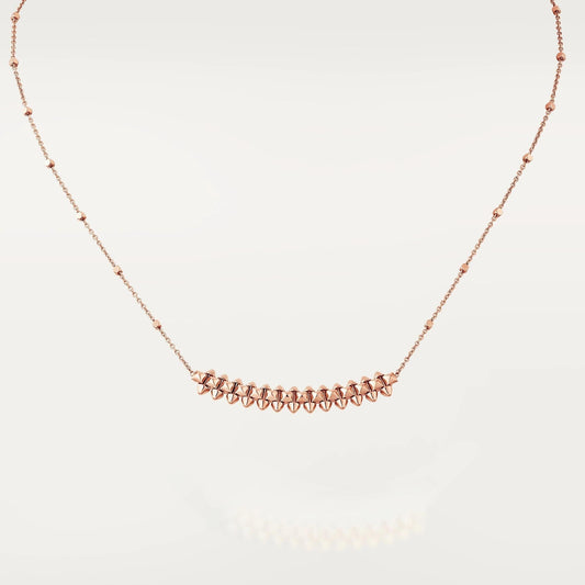 [Rose Jewelry]CLASH PINK GOLD NECKLACE