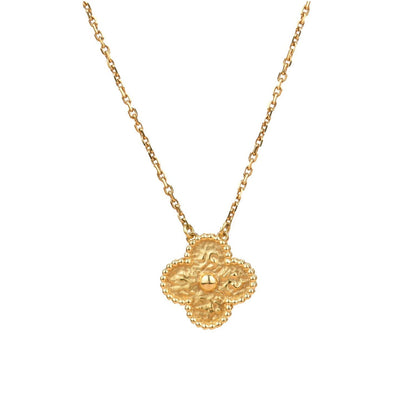 [💎ROSE💎]CLOVER 15MM  BRONZING NECKLACE
