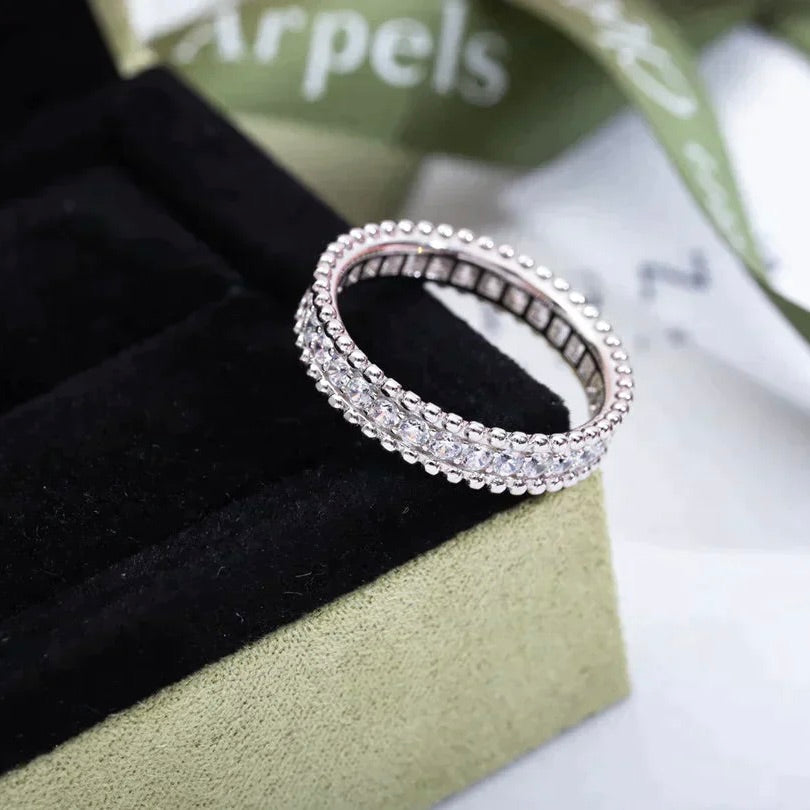 [💎ROSE💎]PERLEE DIAMOND SILVER RING
