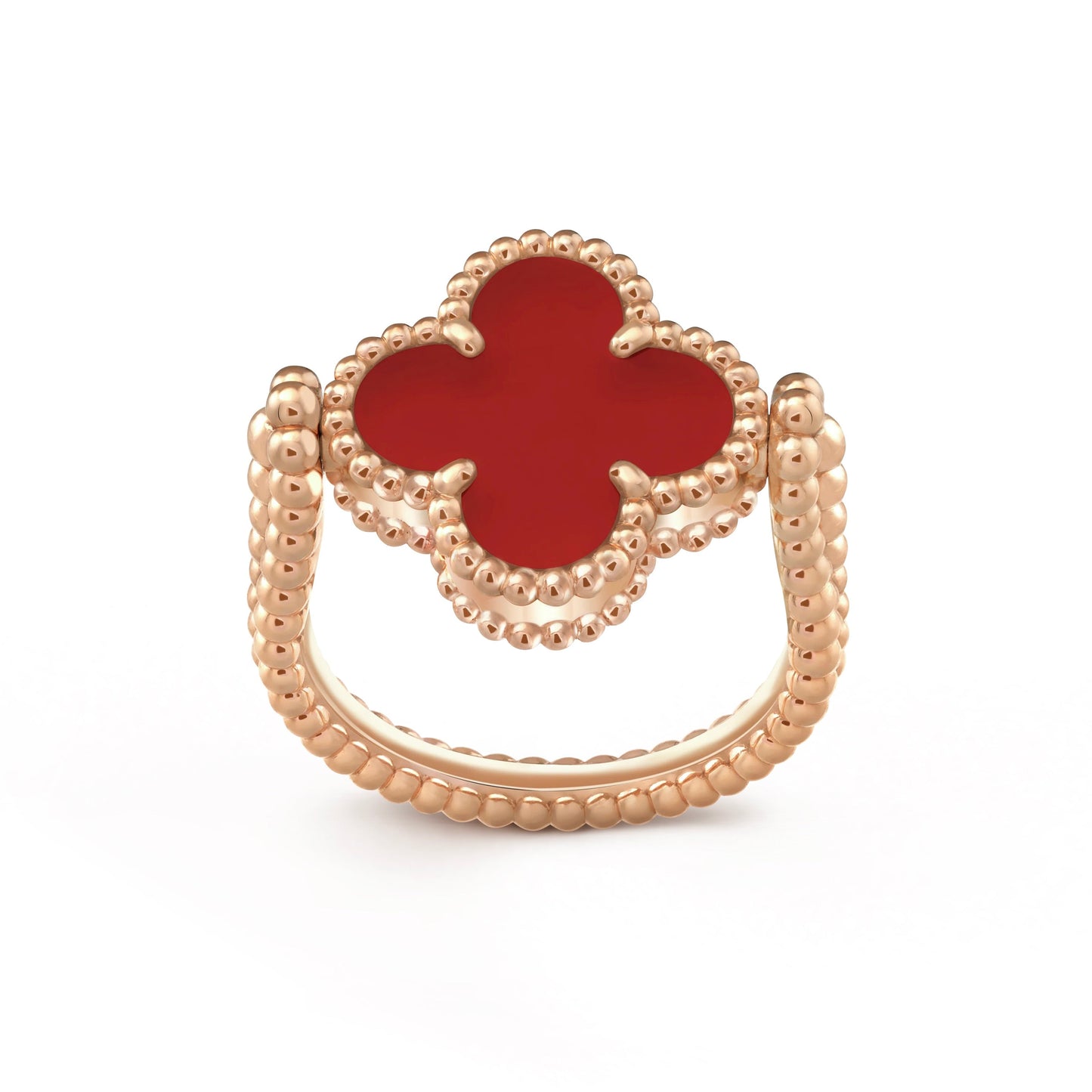 [Rose Tomorrow]CLOVER RIVERSIBLE PINK GOLD RING