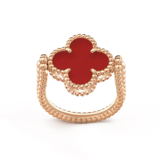 [Rose Tomorrow]CLOVER RIVERSIBLE PINK GOLD RING