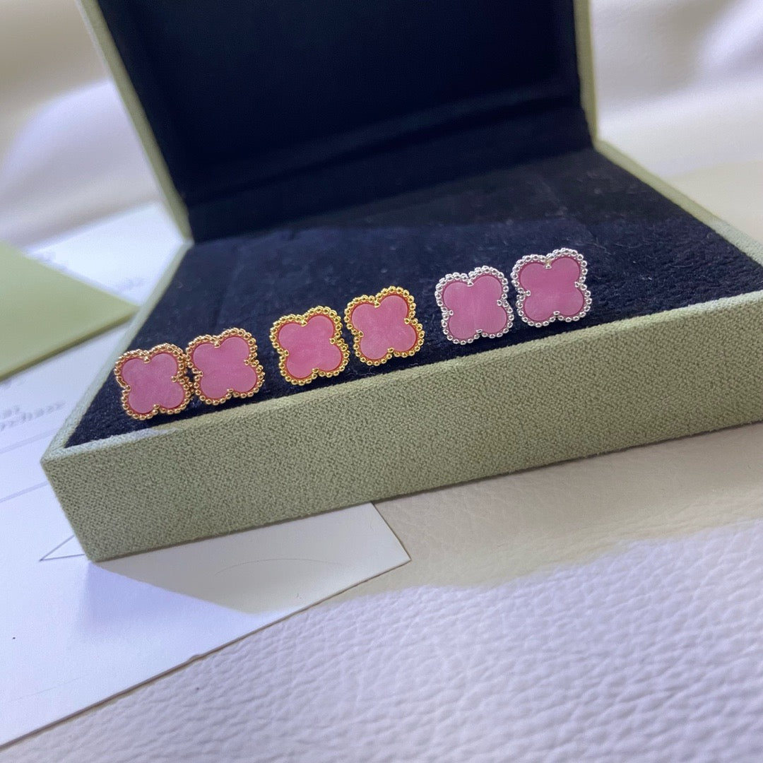 [Rose Tomorrow]2025 NEW PINK MOTHER-OF-PEARL STUD EARRINGS