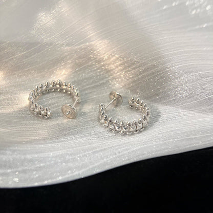 [Rose Jewelry]CLASH SMALL HOOP EARRINGS