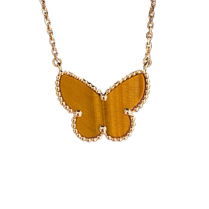 [Rose Tomorrow] TIGER__ EYE BUTTERFLY NECKLACE