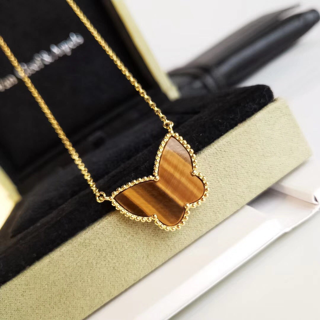 [Rose Tomorrow] TIGER__ EYE BUTTERFLY NECKLACE
