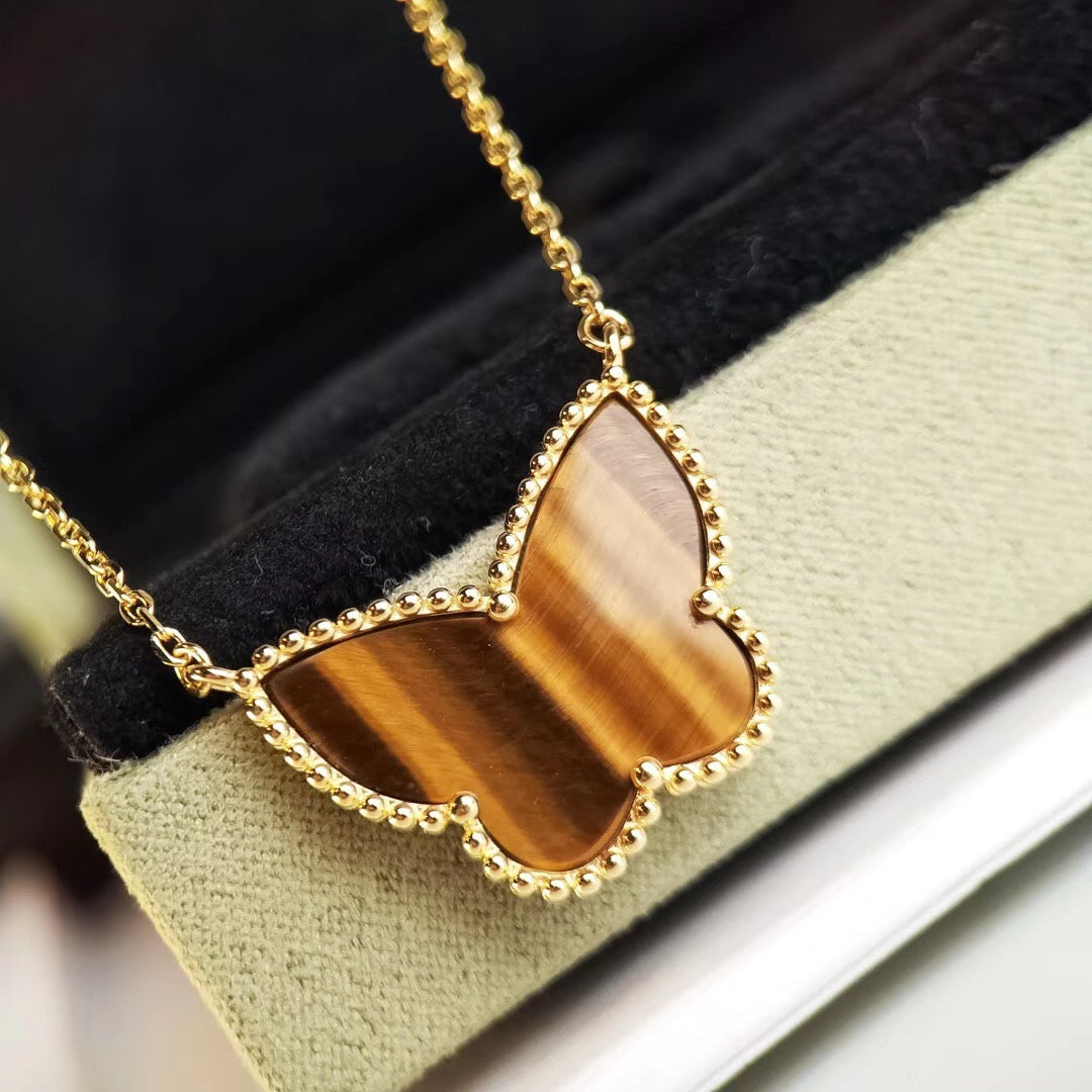 [Rose Tomorrow] TIGER__ EYE BUTTERFLY NECKLACE