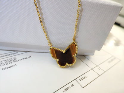[Rose Tomorrow] TIGER__ EYE BUTTERFLY NECKLACE