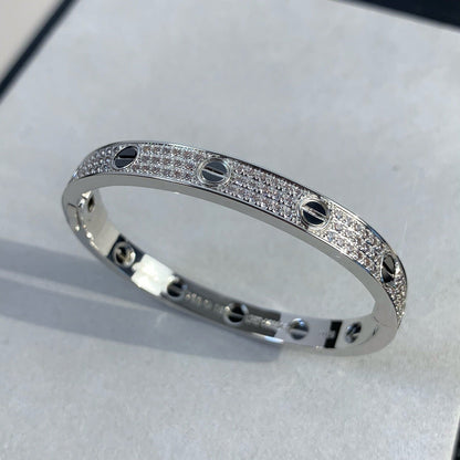 [Rose Tomorrow]LOVE BRACELET 6.1MM DIAMOND-PAVED CERAMIC
