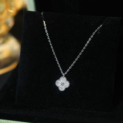 [Rose Tomorrow]CLOVER MINI 9.5MM PENDANT DIAMOND NECKLACE
