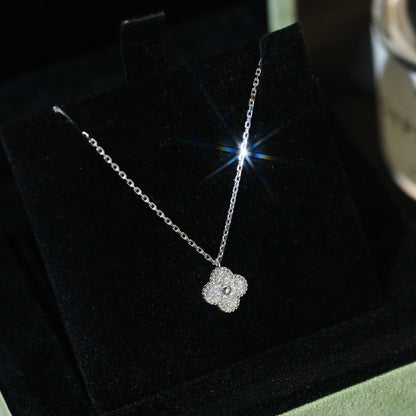 [Rose Tomorrow]CLOVER MINI 9.5MM PENDANT DIAMOND NECKLACE