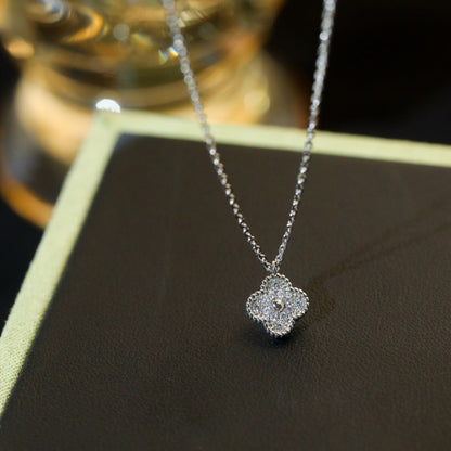 [Rose Tomorrow]CLOVER MINI 9.5MM PENDANT DIAMOND NECKLACE