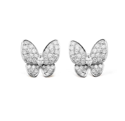 [Rose Tomorrow]BUTTERFLY ALL DIAMOND EARRINGS
