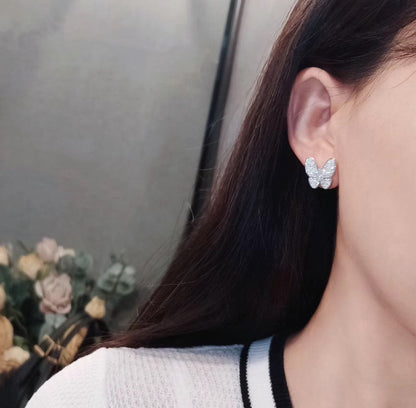 [Rose Tomorrow]BUTTERFLY ALL DIAMOND EARRINGS
