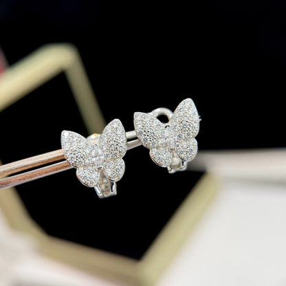 [Rose Tomorrow]BUTTERFLY ALL DIAMOND EARRINGS