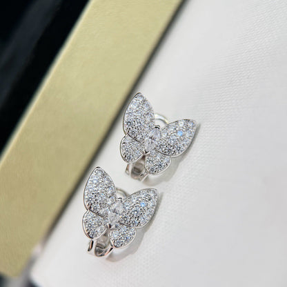 [Rose Tomorrow]BUTTERFLY ALL DIAMOND EARRINGS