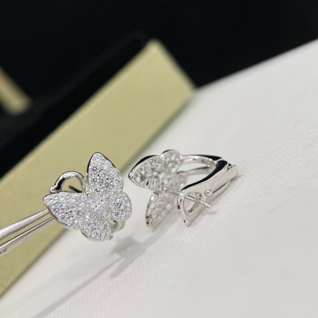 [Rose Tomorrow]BUTTERFLY ALL DIAMOND EARRINGS