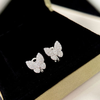 [Rose Tomorrow]BUTTERFLY ALL DIAMOND EARRINGS